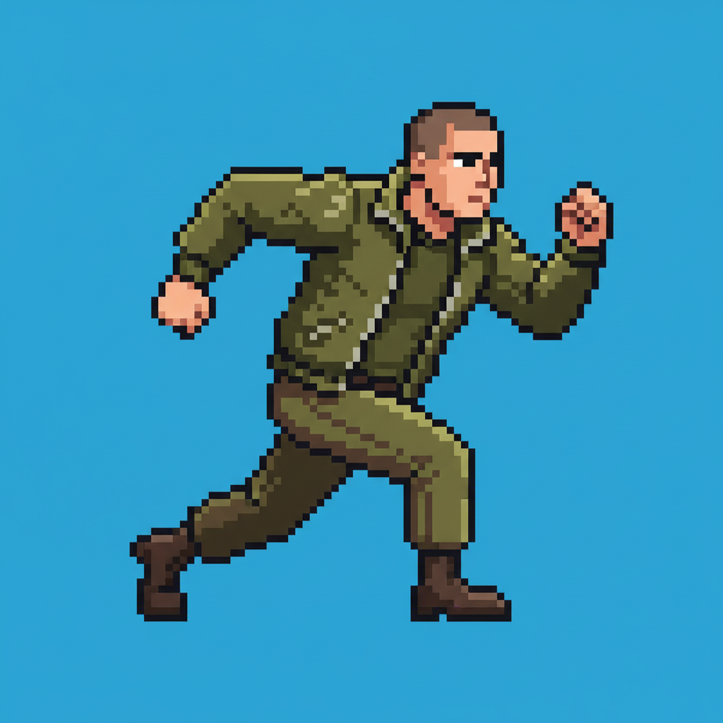 Running sprint - Sergeant Bart