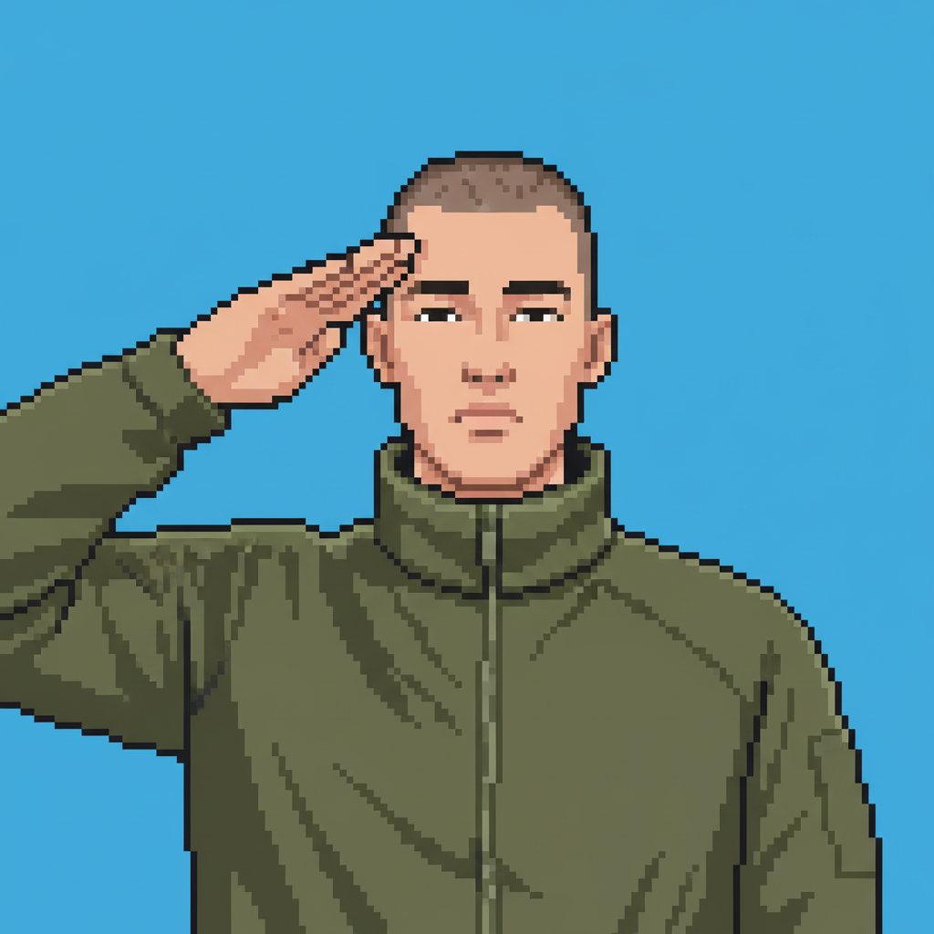 Salute pose - Sergeant Bart