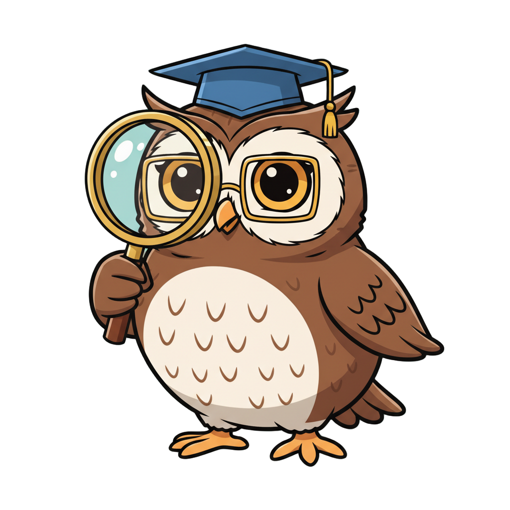 Looking through magnifier