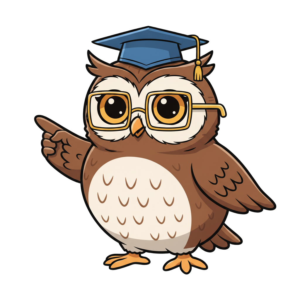 Pointing at chalkboard