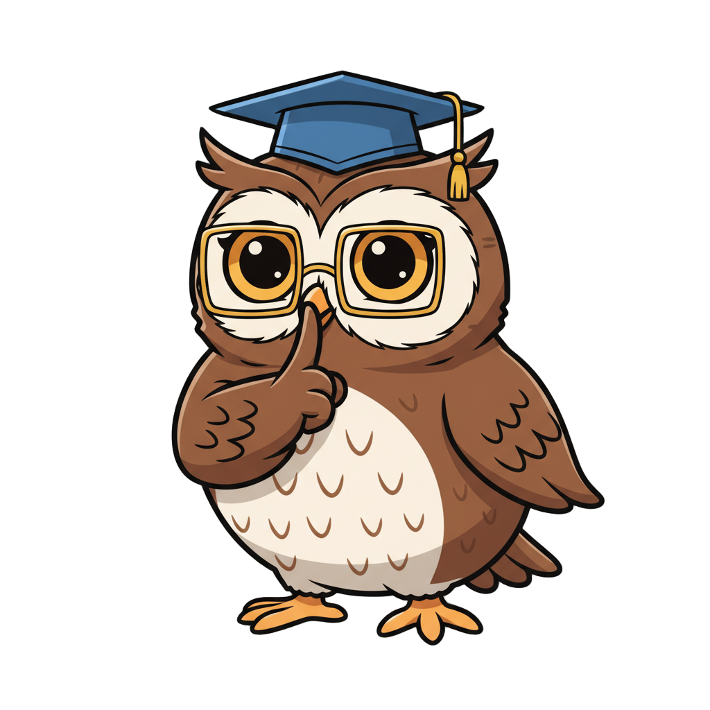 Quietly shushing - Owl Teacher