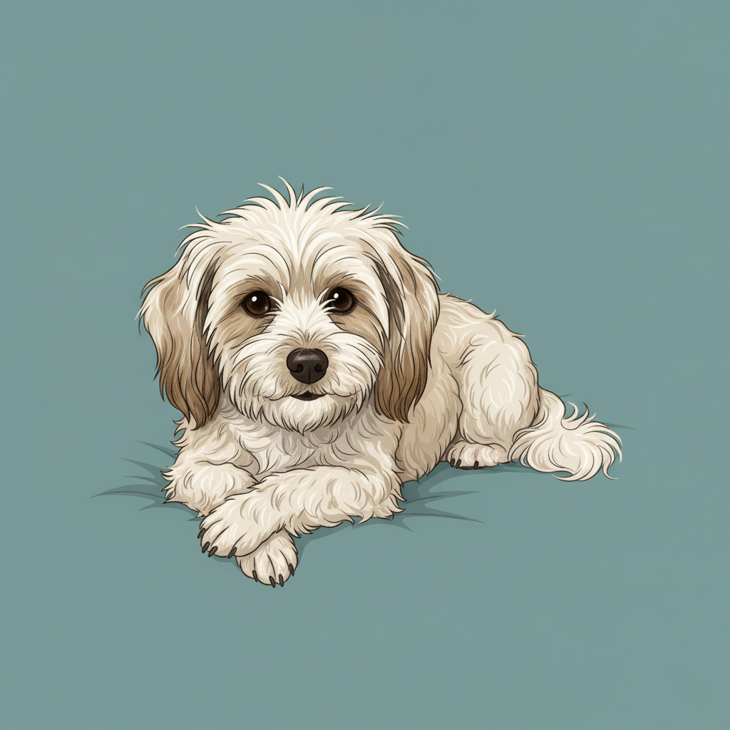 Resting on paws - Shu